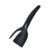 2 In 1 Grip Flip Spatula Tongs Egg Flipper