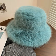 Big Fluffy Faux Fur Winter Hat for Women