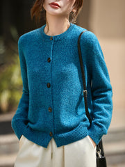 Fashion 100% Pure Wool Cardigan Sweater