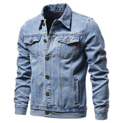 Casual Workwear Jeans Jacket Loose Mens Outwear