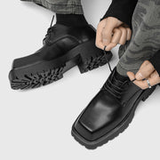 Classic Men Business Derby Shoes Black