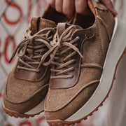 Retro 70's Jogging Leather Sneakers