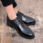 Loafers Shoes Lace Up Low Heel Platform Shoes