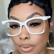 Trend Fashion Retro Square Anti Blue Light Women Glasses