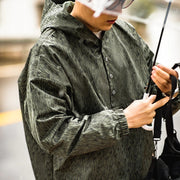 Outdoor Raindrop Camouflage Hooded Jacket