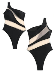 Black One Piece Swimsuit Sexy Summer Beach Wear