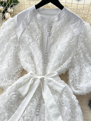 Luxury 3D Flower Formal Evening Dress