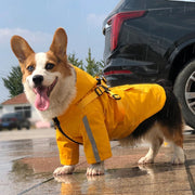 Reflective Dog Raincoat With Harness