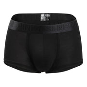 Men boxer Leather briefs solid color sexy big pocket briefs C4B