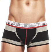 Men Cotton Medium Low Waist Flat Angle Underwear