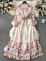 Fashion Bohemian Floral Maxi Dress