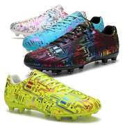 Unisex Ankle Football Boots Cleats Grass Training
