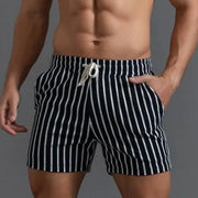 Fashion Personality Home Shorts Pajamas Men's Beach Pants Striped Beach Pants