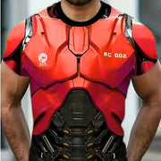 3D Printed Street Round Neck Casual T-shirt