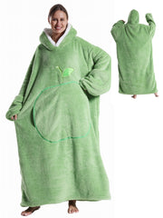 Winter Flannel Hooded Blanket Cozy Soft Throw Adult