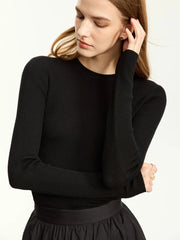 Simple Slim Fit High Elastic Turtleneck Warm Solid Pullovers