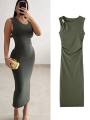 Holiday Women Summer Dress Sleeveless Evening Dresses