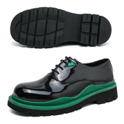 Patent Leather Oxford Men Shoes