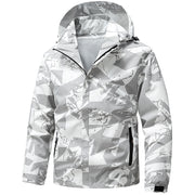 Waterproof Jacket Men With Removable Hood Camouflage Coats