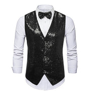 Men Ball Party Stage Sequins Suit Vest