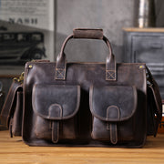 Men Briefcase 14inch 15inch Leather Laptop Bags