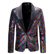 Men Sequin Suit Stage Dress Jacket