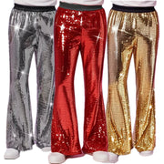 Men's Luxury Long Strip Glitter Trousers