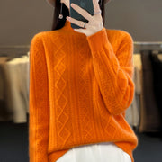 Women Mock Neck Sweater Clothes
