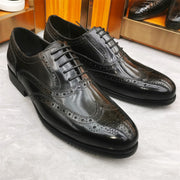 Brogue Wingtip Toe Oxford Business Wedding Formal Men Shoe