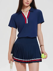 Pickleball Dress Women 2 Pieces Athletic Skirt Set