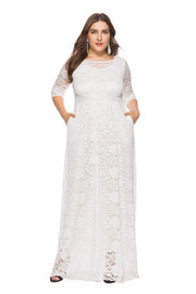 Plus Size African Lace Dresses for Women 6XL