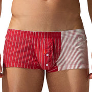 Pure Cotton Stripes Contrasting Color Men Underwear