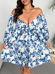 Romantic Floral Print Resort Dress