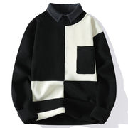 Fashion Shirt Fake Collar Knit Pullovers