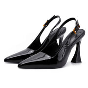 Fashion Pointed Toe Singbacks Shoes Ladies 8cm Heel