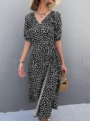 Summer Polka Dot Chiffon Women Dress