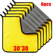 Thick Soft Car Drying Cloth 6-Piece