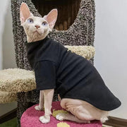 Fashion Sphynx Turtleneck Warm Fleece Pet Pullovers