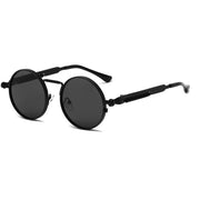 Unisex Anti-Reflective Mirror Round Metal Sun Glasses