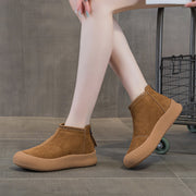 Winter Genuine Leather Women Snow Boots