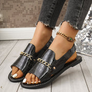Women Glitter Gold Slippers Flat Slides