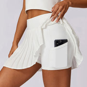 Women High Waisted Pleated Tennis Skirts With Pockets