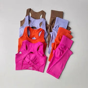 Womens Set Professional Fitness Tank Top Bra