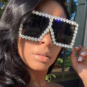 Rectangular Bling Sunglasses