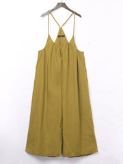 S-5XL Women Casual Sleeveless Strap Baggy Wide Leg Pant Jumpsuit Rompers