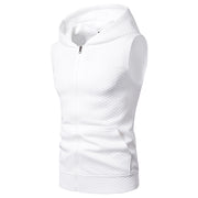 Men Hooded Diamond Gera Chain Short Sleeve Hip Hop Sports T-shirt