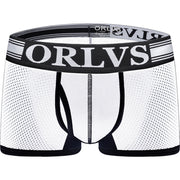 Breathable mesh men's boxer briefs men's 3 color shorts