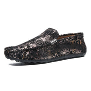 Black Business Casual Loafers Shoes Men Lazy Shoes
