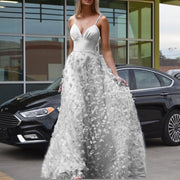 Sexy V-neck Suspender Women Maxi Dress Dress Party Dresses