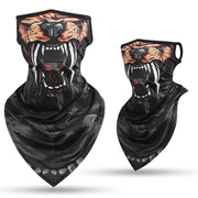 Animal print outdoor riding collar windproof and sunscreen Neck Gaiter